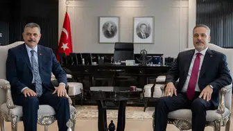 Bakan Fidan, İçişleri Bakanı Mustafa Çiftçi ile bir araya geldi
