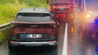 Ordu'da 3 araçlı zincirleme kaza : 6 kişi yaralandı