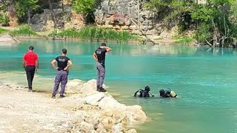 Alara Çayı'nda kaybolan genci arama çalışmaları sürüyor