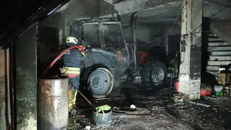 Samsun'da iş yerinde yangın  : Büyük çapta maddi hasar oluştu