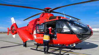 Erzurum'da fenalaşan şeker hastası ambulans helikopterle sevk edildi