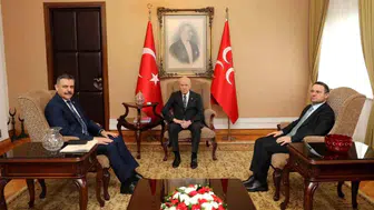 Bakan Çiftçi ve Bakan Gürlek, Bahçeli'yi ziyaret etti