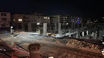 Erzincan'dan inşaat alanındaki doğal gaz kaçağı paniğe neden oldu