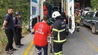 Hatay Belen'de kaza : Motosiklet sürücüsü şarampole yuvarlandı