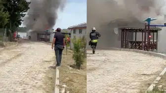 Tekirdağ Kapaklı'da bağ evinde yangın : Ev tamamen yandı