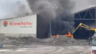 Edirne’de eylemin devam ettiği maden tesisinde yangın paniği