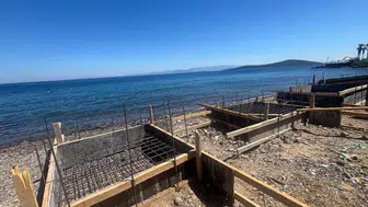Muğla'da sahile izinsiz beton döken firmaya 150 bin lira ceza