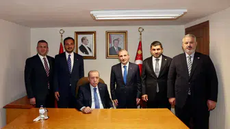 Cumhurbaşkanı Erdoğan, Başkan Ali Tombaş'ı kabul etti
