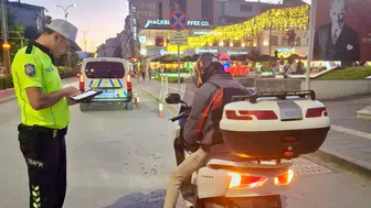 Bozüyük'te drone ve KGYS destekli denetim : 280 motosiklet sürücüsü kontrol edildi