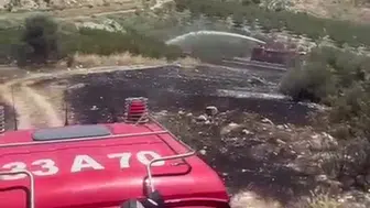 Mersin Mut'ta bahçe yangını : 6 dönüm arazi zarar gördü