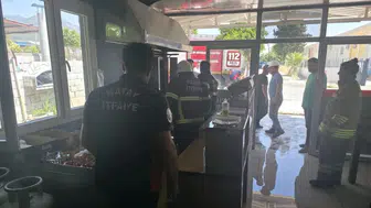 Hatay'da dönercide korkutan yangın