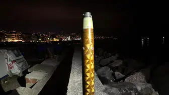 Trabzon Akçaabat sahilinde roket motor parçası bulundu