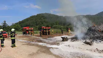 Muğla'da orman yangını tatbikatı : Havadan, karadan müdahale edildi
