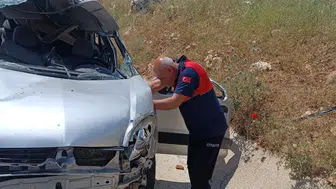 Adıyaman'da araç takla attı : 1 kişi öldü, 1 kişi yaralandı