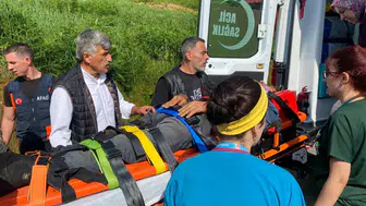 Rize Çayeli'de teleferik kazası : Bir şahıs yaralandı
