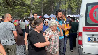 Karabük Aladağ şenliklerinde kaza : Yaşlı kadının üzerine dal parçası düştü