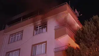 Bursa'da apartman dairesinde yangın çıktı