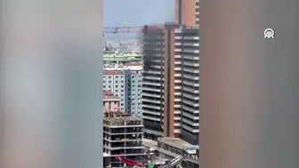 Esenyurt'ta 18 katlı binada yangın