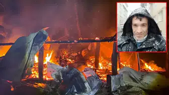 Bursa İnegöl'de barakada yangın çıktı : Mahsur kalan şahıs hayatını kaybetti