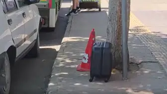 Samsun'da valiz paniği : Ekipler incelemelerde bulundu