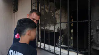 13 yaşındaki çocuk, çakmakla oynarken evi yaktı