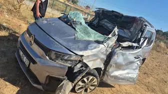 Edirne Keşan'da takla atan otomobilin sürücüsü hayatını kaybetti