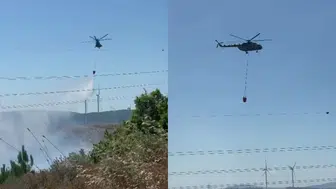 Bursa Karacabey'de tarım arazisinde yangın