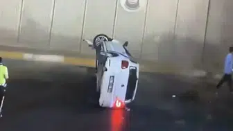 Şanlıurfa'da otomobil takla attı : 2 kişi yaralandı