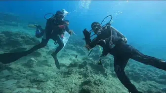 Fethiye Göcek Halk Plajı'nda deniz dibi temizliği yapıldı