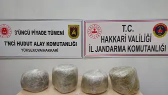 Hakkari'de İran sınırında 11 kilo 350 gram uyuşturucu ele geçirildi