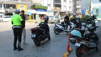 Aydın Efeler'de trafik denetimleri : Motosiklet sürücüleri uyarıldı