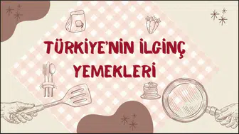 Türkiye'nin ilginç yemekleri