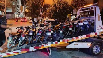 Gaziantep'te motosiklet denetimi : 208 sürücüye milyonlarca lira ceza