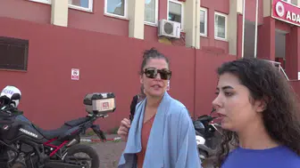 Deniz Akkaya adliye çıkışı iddiaları yalanladı : Ev sahibim hakkında uzaklaştırma aldım