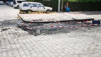 Ankara'da dehşet anları : Pompalı tüfekle etrafa ateş açıp dükkan ve otomobili yaktı