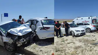 Kayseri Bünyan'da otomobiller çarpıştı : Çok sayıda ölü ve yaralı var