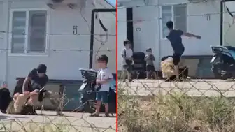 Hatay'da ayrılmak isteyen eşini yere yatırıp döven şüpheli tutuklandı
