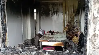 Tokat Yeşilyurt'ta yanan ev kullanılmaz hale geldi