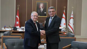 Bakan Yaşar Güler, KKTC Cumhurbaşkanı Tufan Erhürman ile görüştü