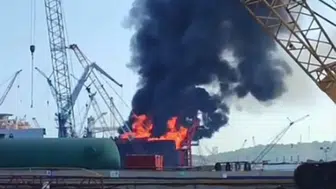 İzmir Aliağa'da yakıt tankerinde yangın