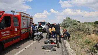 Nevşehir'de 2 otomobil çarpıştı : 4 kişi yaralandı