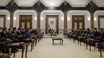 Irak Başbakanı Zeydi, Türk iş insanlarıyla bir araya geldi