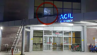 Samsun'da hastaneye kurşun isabet etti : Şüpheli silahıyla yakalandı