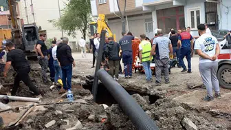 Ordu'da altyapı çalışmasında göçük  : 2 işçi yaralandı