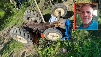 Amasya'da devrilen traktörün altında kalan yaşlı adam öldü