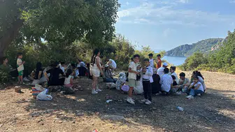 Muğla Fethiye'de 20'si çocuk 39 düzensiz göçmen yakalandı