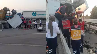 Sakarya'da kontrolden çıkan tır : Bir kişi hayatını kaybetti, bir kişi yaralandı