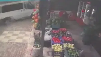 Kontrolden çıkan minibüs, evin bahçesine uçtu