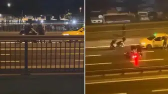 Bakırköy'de 2 ayrı motosiklet kazası : 1'i ağır 3 yaralı