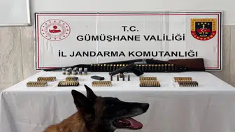 Gümüşhane'de jandarmadan operasyon : Çok sayıda silah ve mühimmat ele geçirildi
